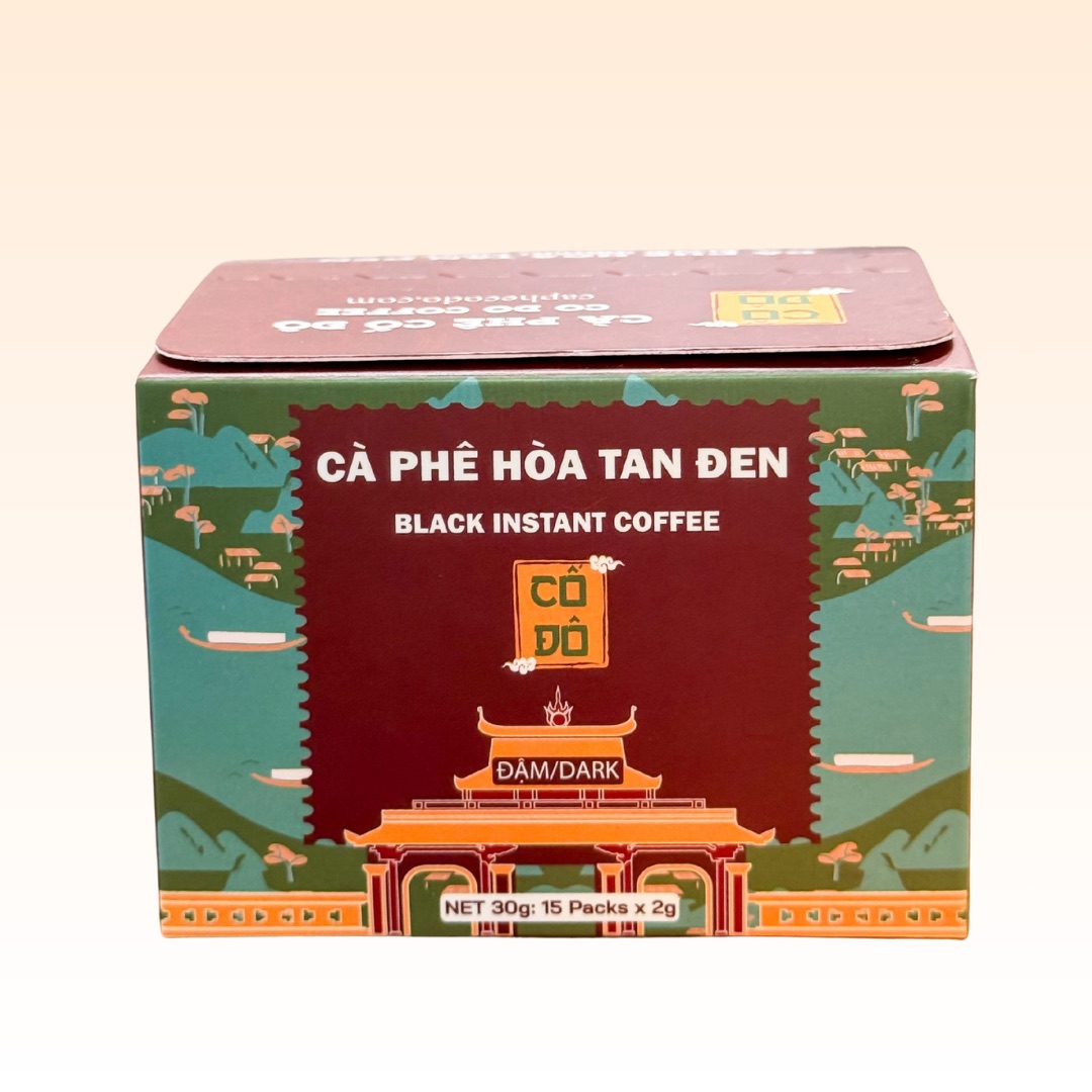 Cà Phê Hòa Tan Đen - 15 gói
