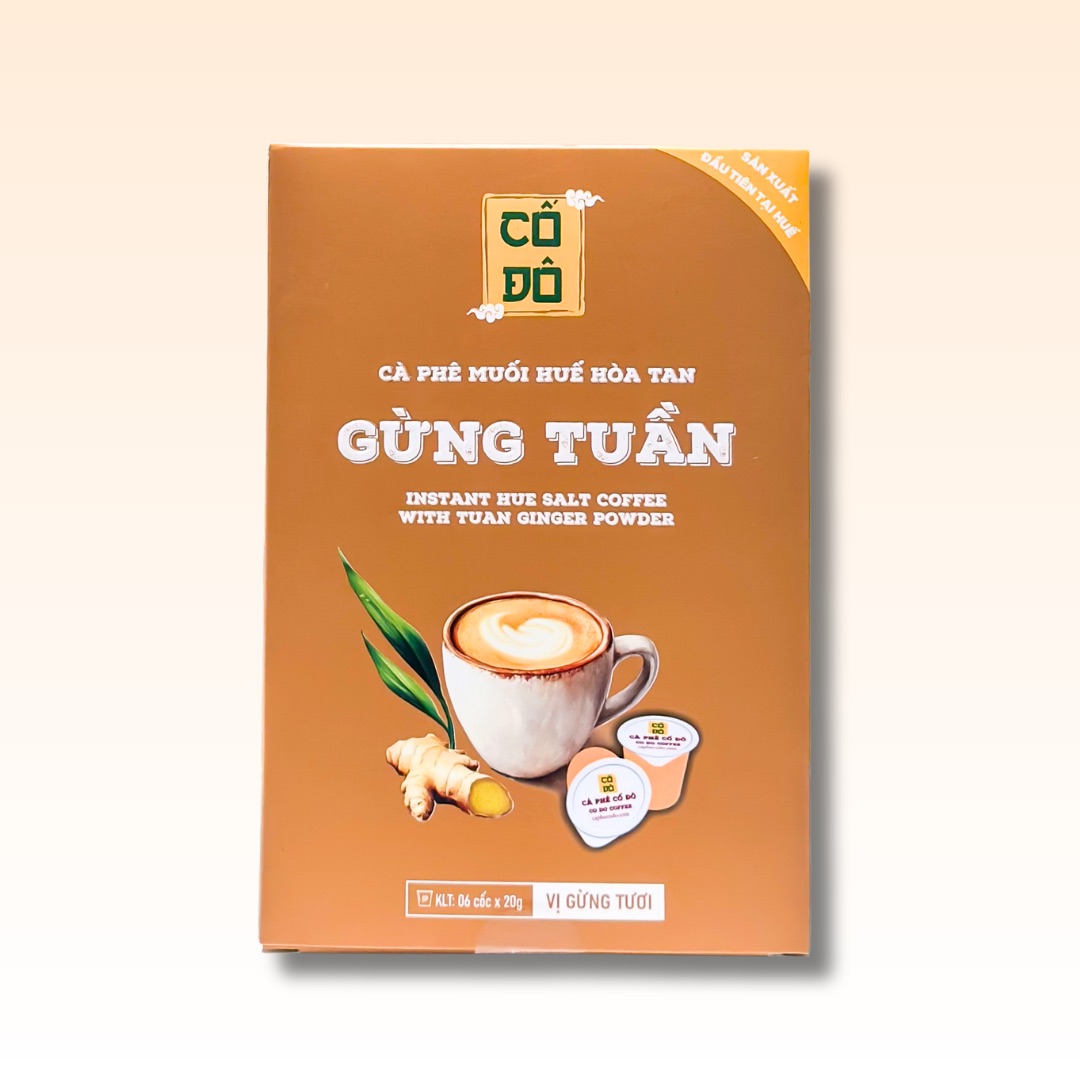 Cà phê muối hòa tan gừng Tuần