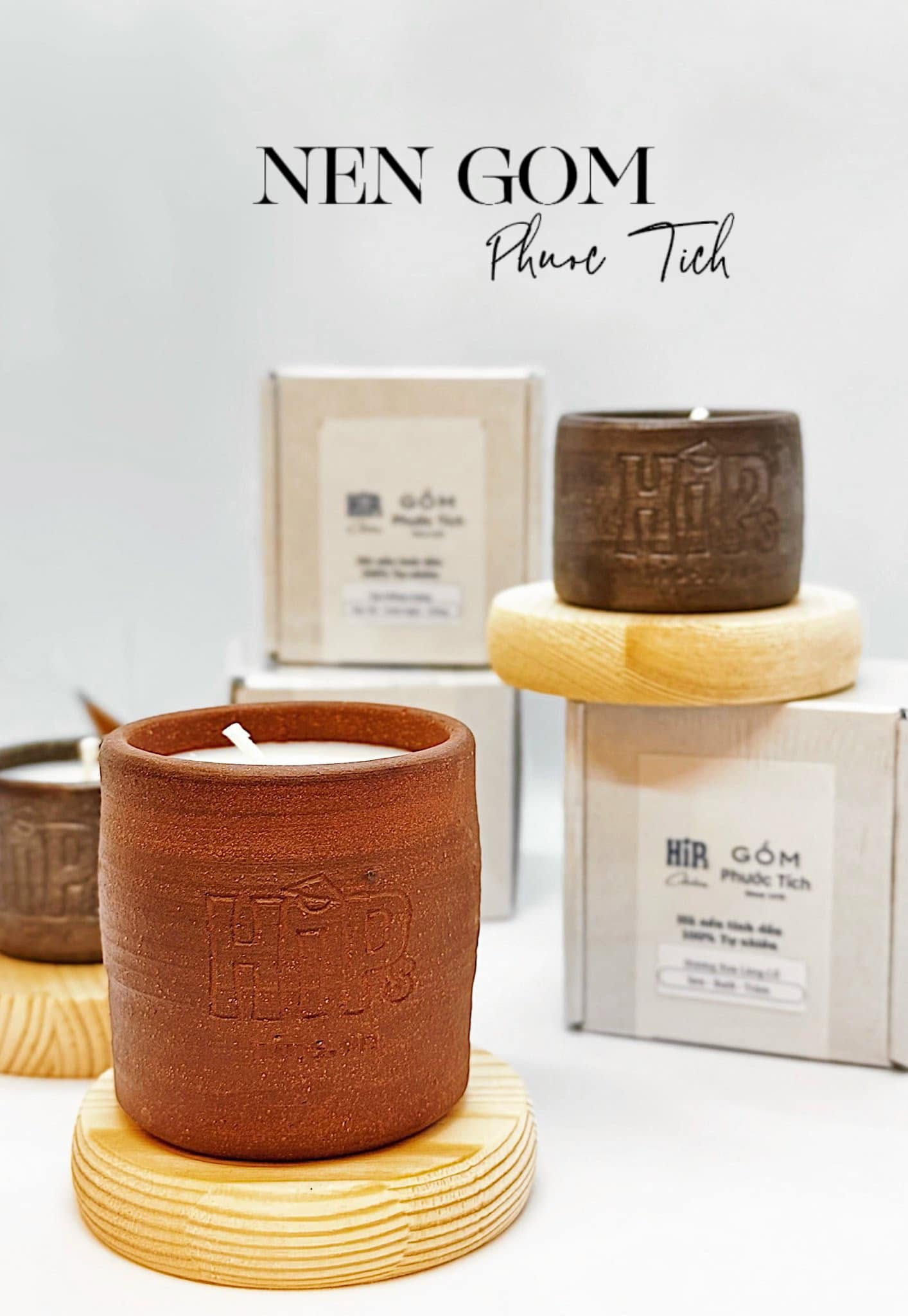 Nến thơm gốm Phước Tích
