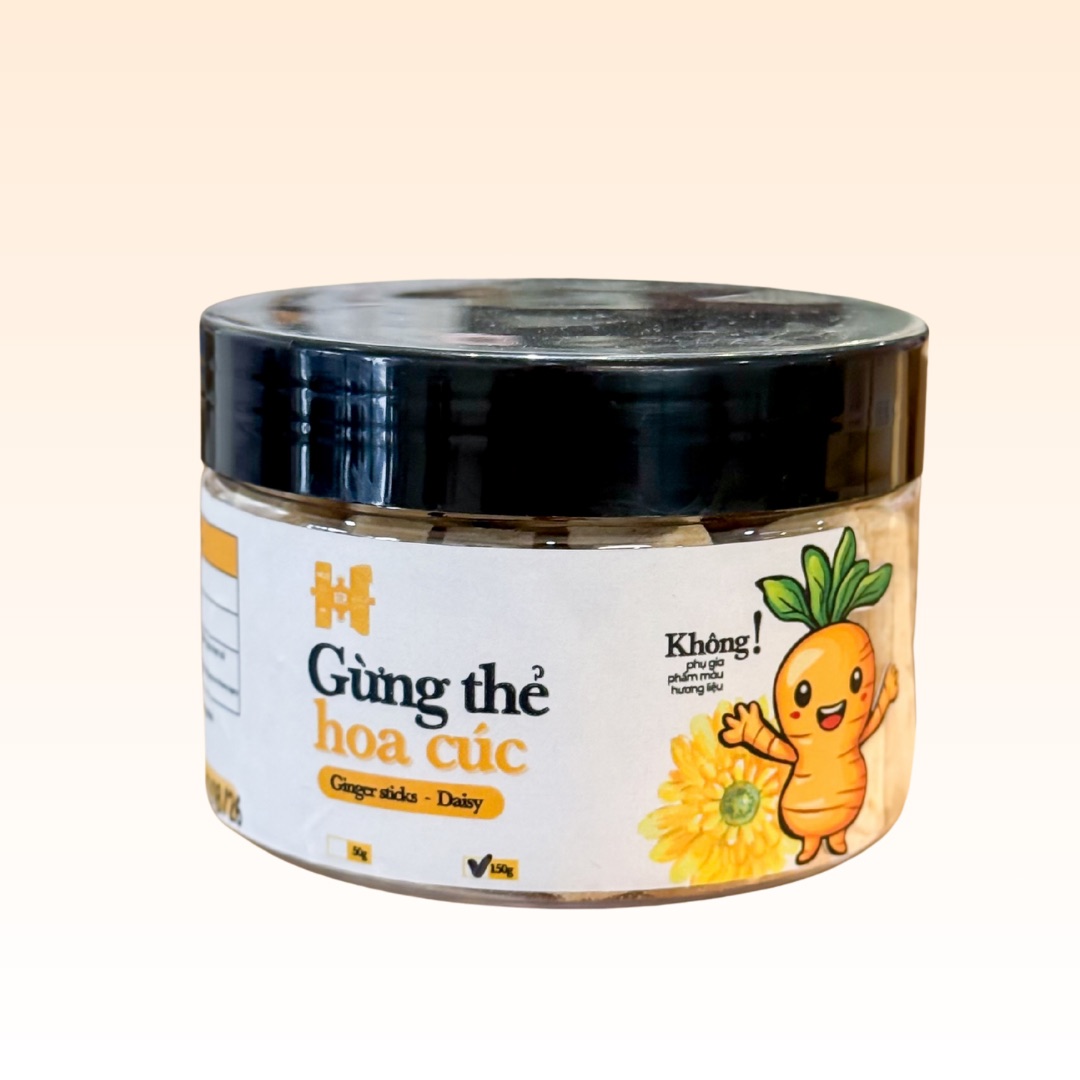 Mứt gừng mật ong hoa cúc dạng viên