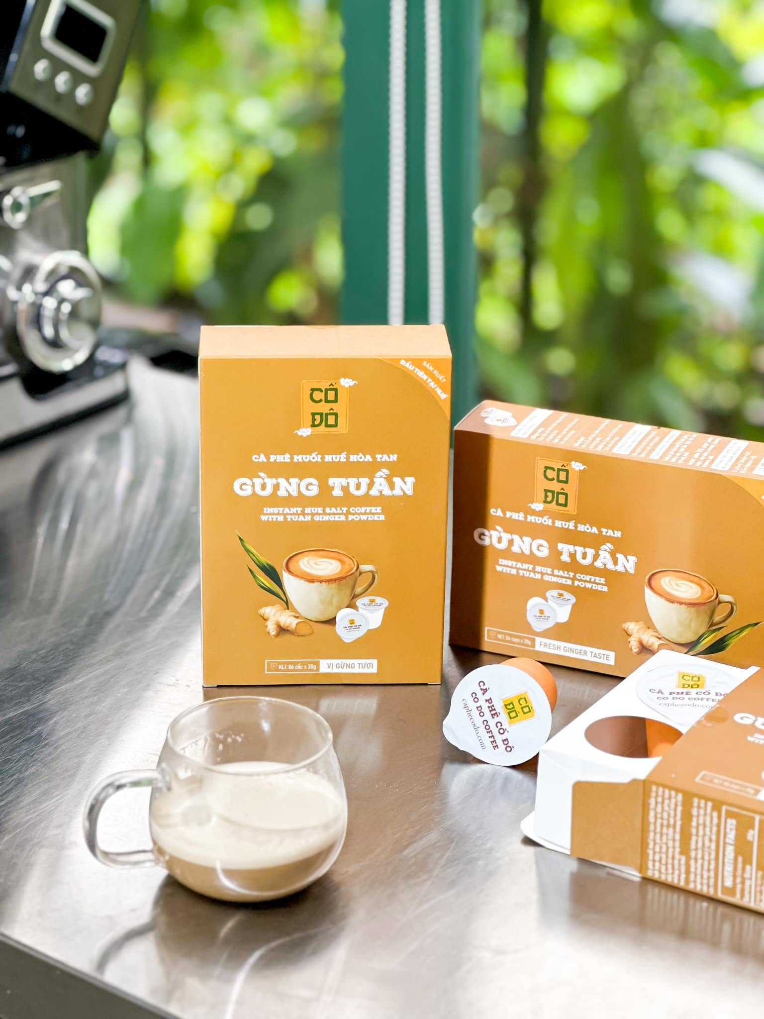 Cà phê muối hòa tan gừng Tuần