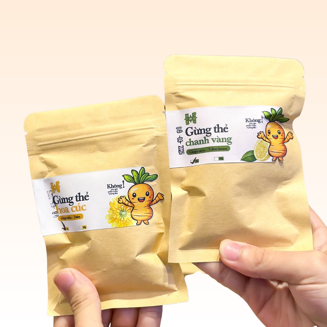 Mứt gừng mật ong chanh vàng dạng viên