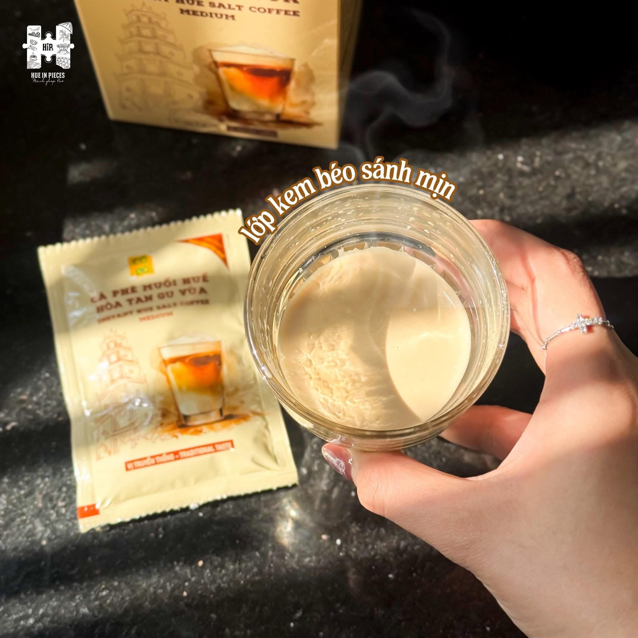 Cà phê muối hòa tan hộp 10 gói
