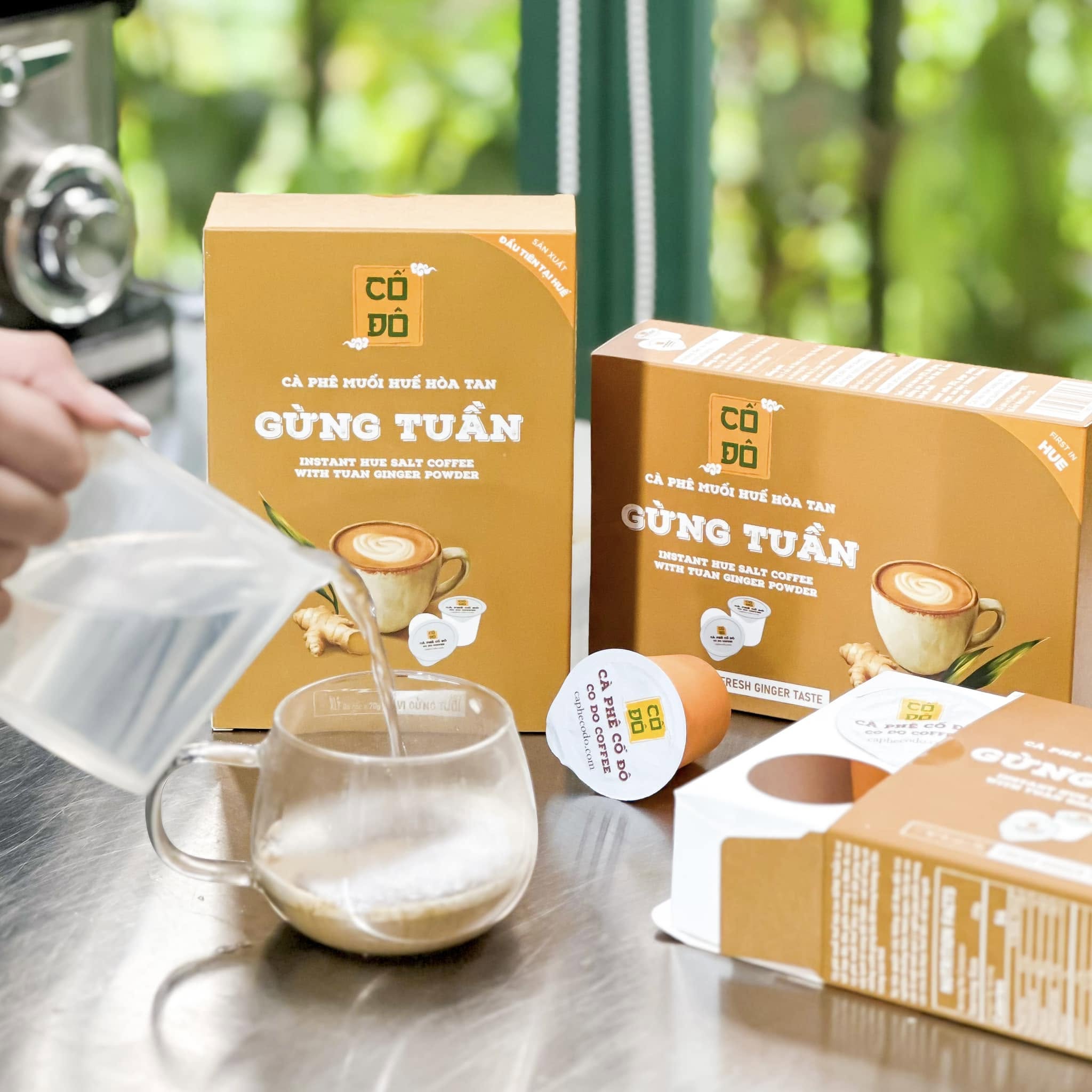 Cà phê muối hòa tan gừng Tuần