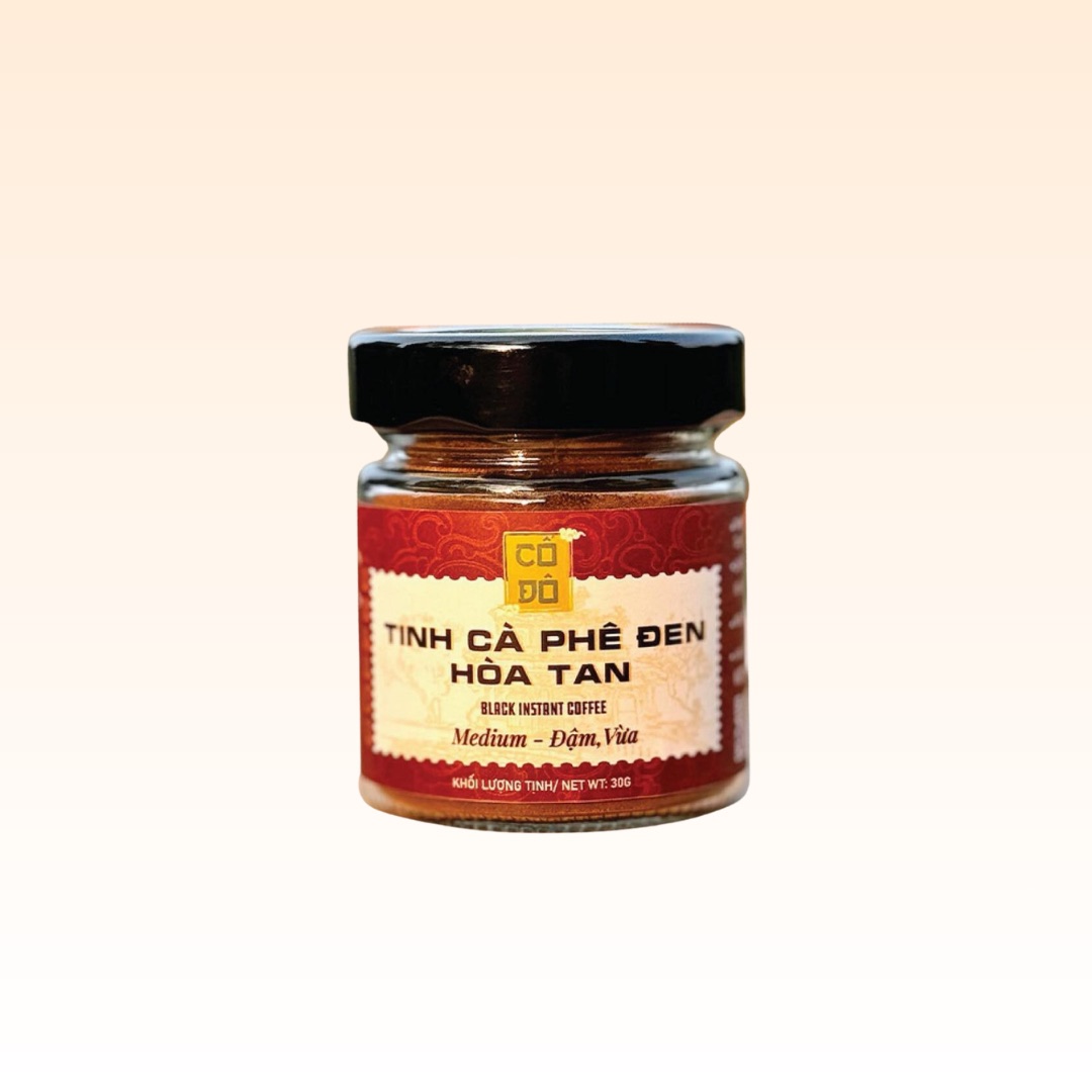 Tinh cà phê đen hòa tan gu vừa