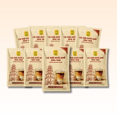 Cà phê muối hòa tan hộp 10 gói