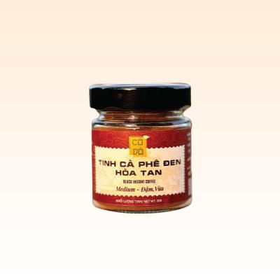 Tinh cà phê đen hòa tan gu vừa