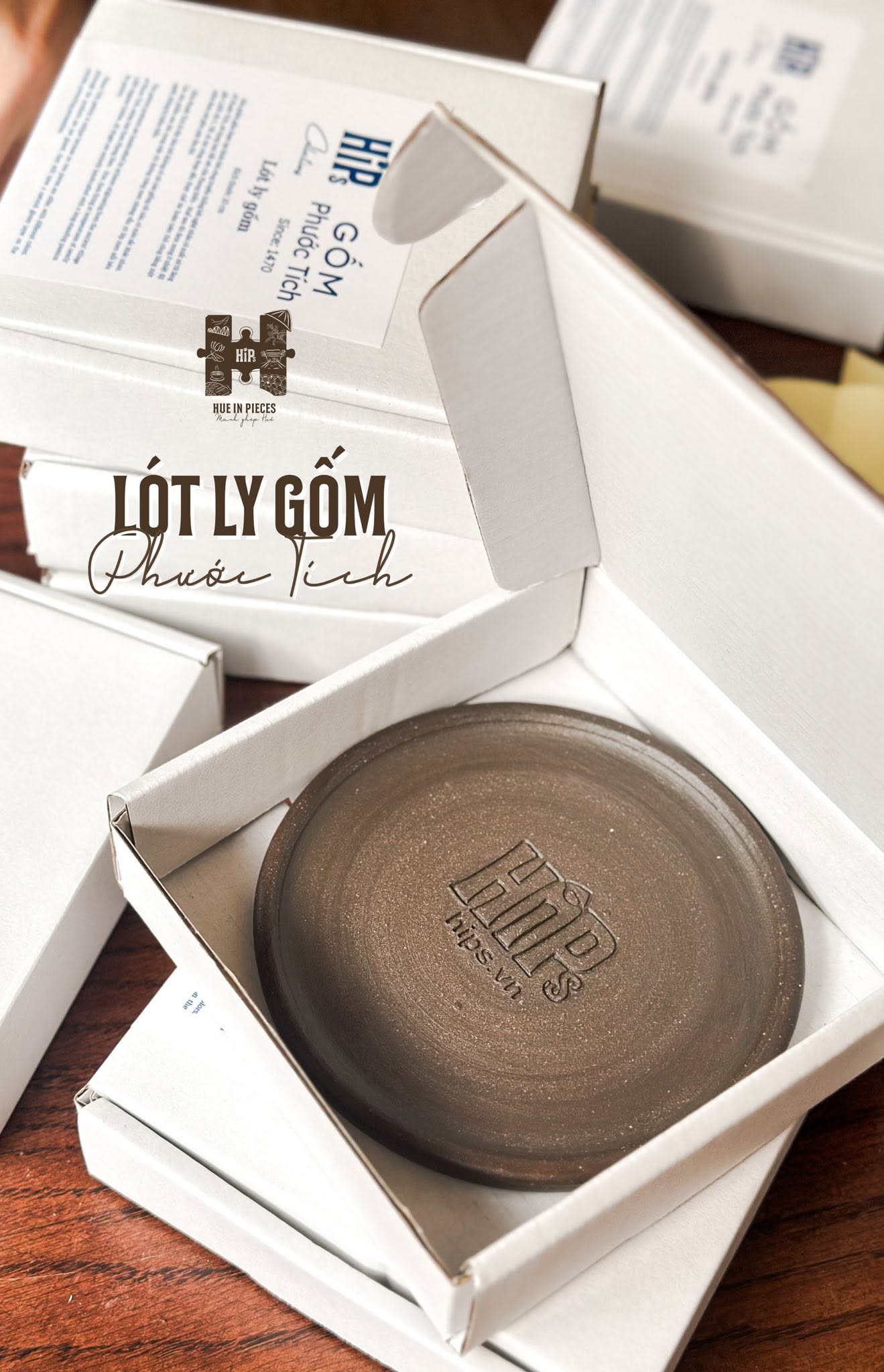 Lót ly gốm Phước Tích