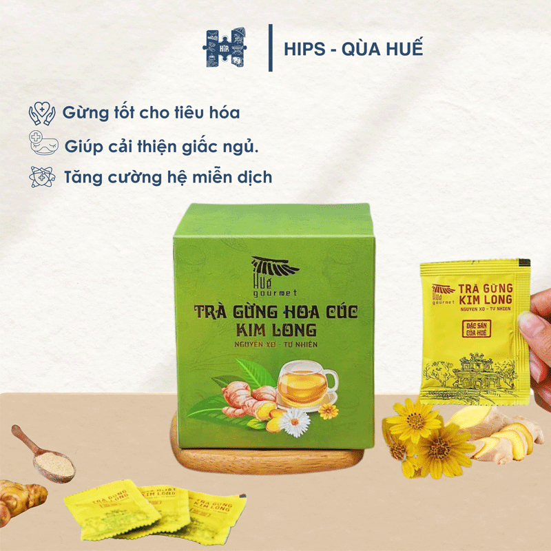 Trà gừng hoa cúc