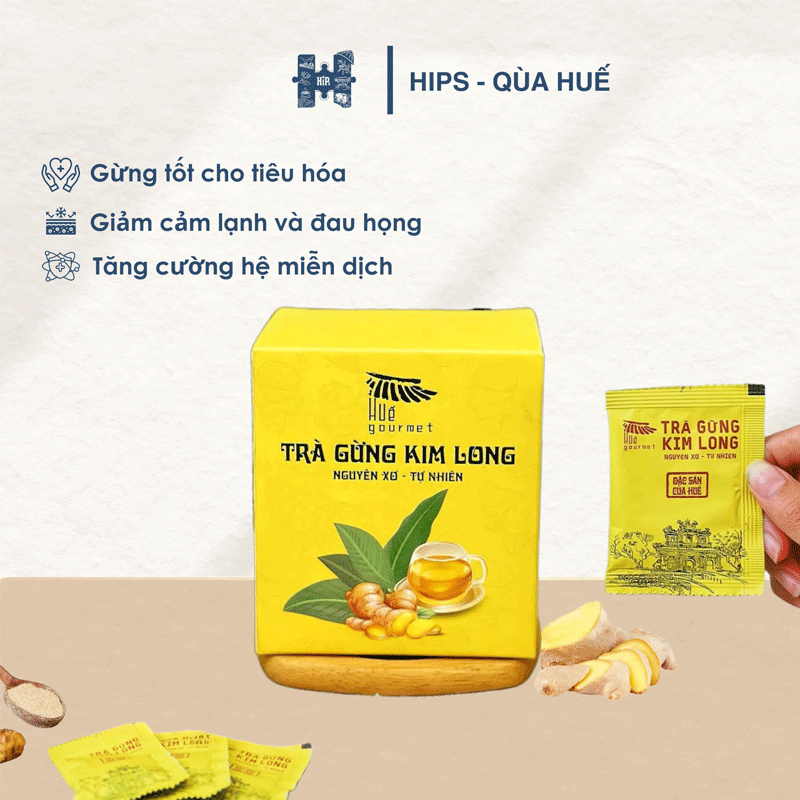 Trà gừng nguyên xơ