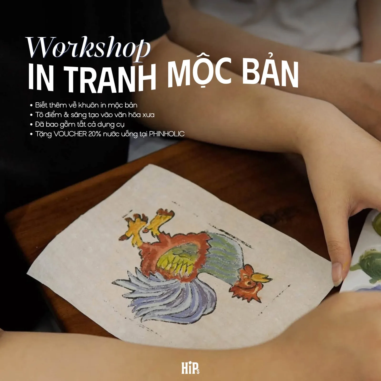 In tranh mộc bản Làng Sình