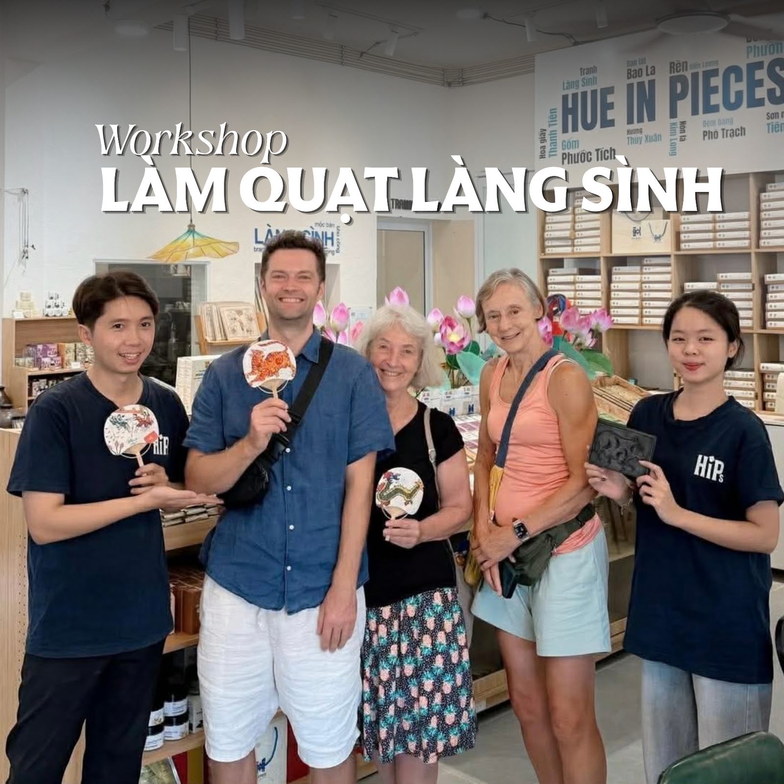 Làm quạt giấy dó làng Sình